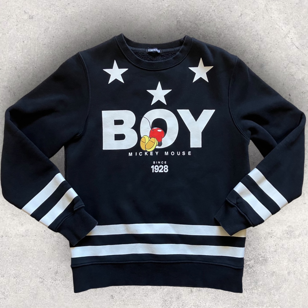 Stayreal Disney BOY Japanese Streetwear Sweatshirt Mickey Mouse Small